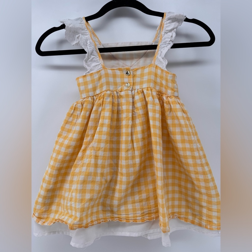 Tommy Bahama Yellow Cotton Dress Sz.4 - Picture 4 of 5